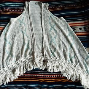 Aztec tassle vest